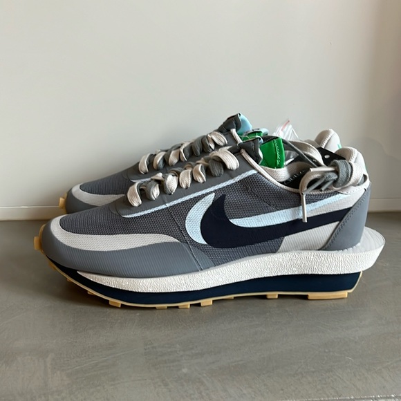 Nike x CLOT x sacai LDWaffle KOD2 Cool Grey Sneakers - Picture 2 of 12